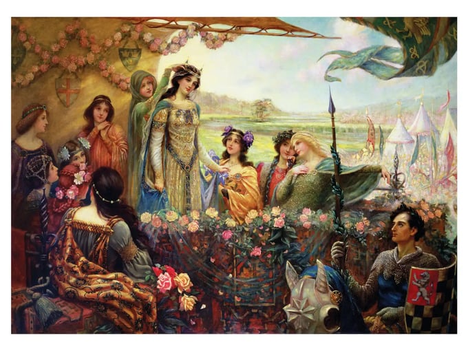 Lancelot & Guinevere - 3000 Parça Puzzle - 4929
