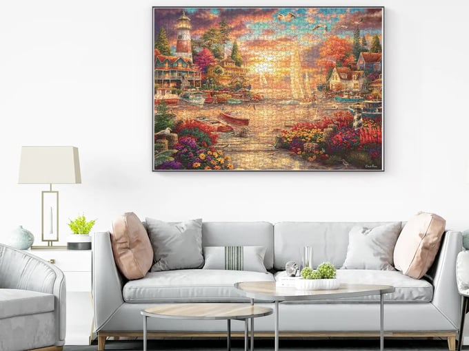 Limanda Gün Sonu  - 3000 Parça Puzzle - 4922