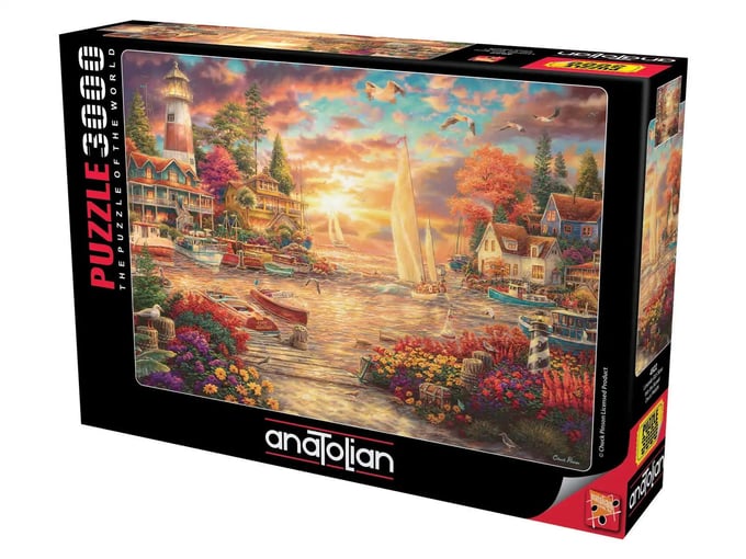 Limanda Gün Sonu  - 3000 Parça Puzzle - 4922