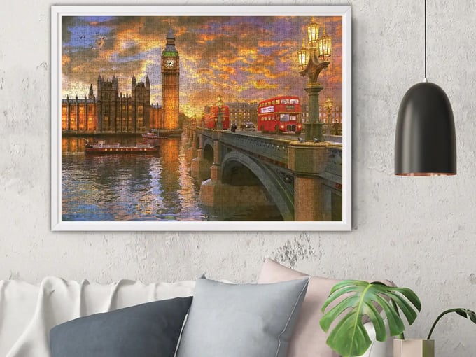 Londra da Günbatımı  - 1000 Parça Puzzle - 1023