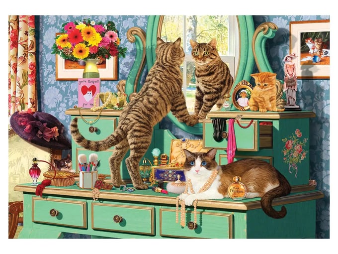 Makyaj Meraklıları  - 260 Parça Puzzle - 3344