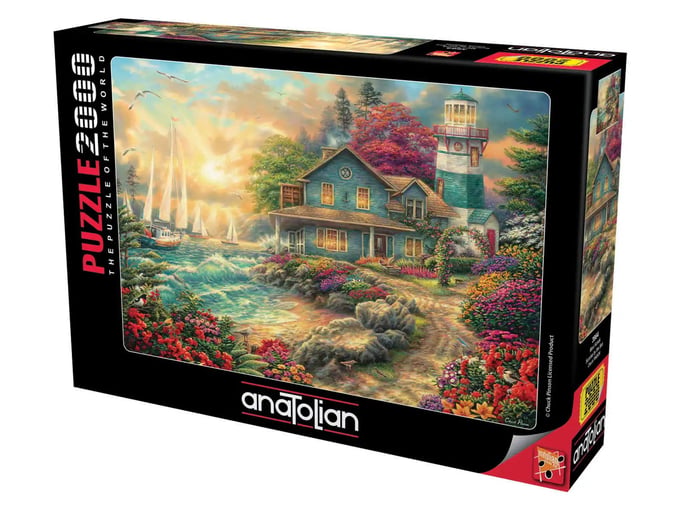 Mavi Konak  - 2000 Parça Puzzle - 3964