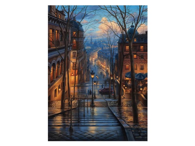 Montmartre de Bahar  - 1000 Parça Puzzle - 3192