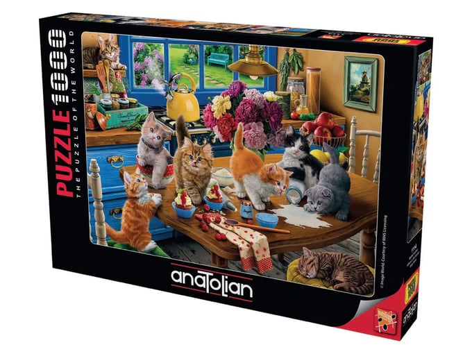 Mutfak Kedileri  - 1000 Parça Puzzle - 1114
