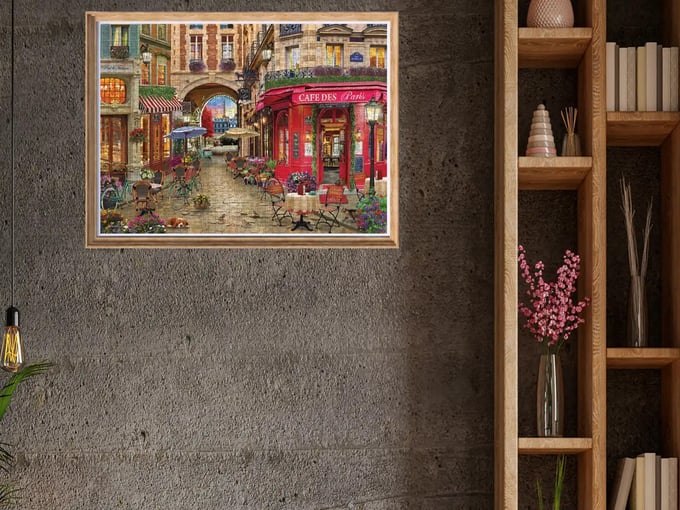 Paris Cafe  - 1000 Parça Puzzle - 1134
