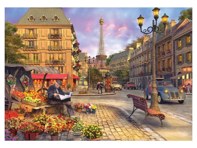 Paris Sokakları  - 1500 Parça Puzzle - 4542