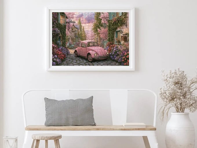 Pembe Vosvos - 500 Parça Puzzle - 3646