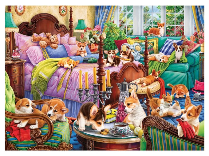 Pijama Partisi  - 1000 Parça Puzzle - 1143