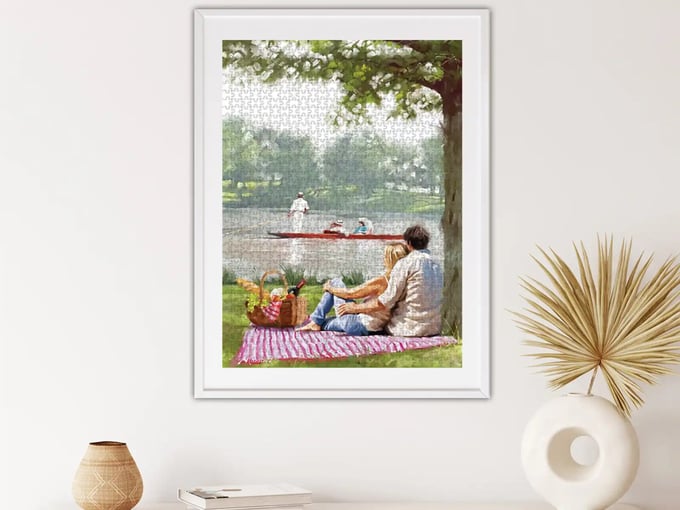 Romantik Piknik  - 1000 Parça Puzzle - 1137