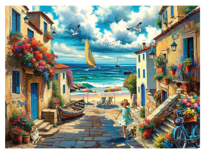 Rüya Kasaba - 1000 Parça Puzzle - 1185