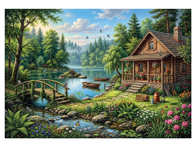 Sabah Sakinliği - 500 Parça Puzzle - 3649