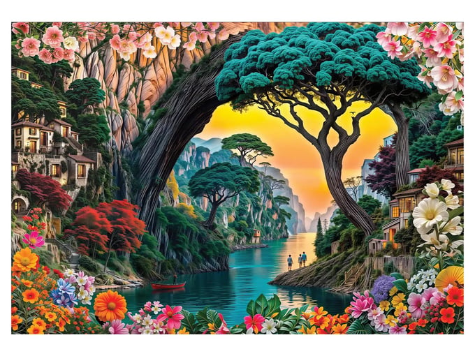 Saklı Cennet - 2000 Parça Puzzle - 3975
