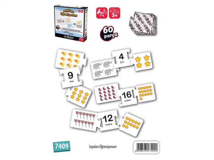 Sayıları Öğreniyorum - 60 Parça Puzzle - 7409