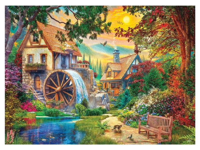 Su Değirmeni - 4000 Parça Puzzle - 5208