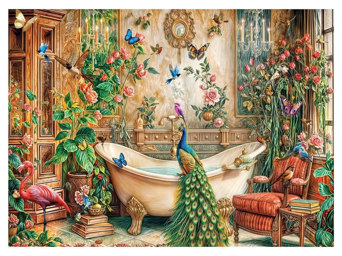 Tavuskuşu - 1000 Parça Puzzle - 1210