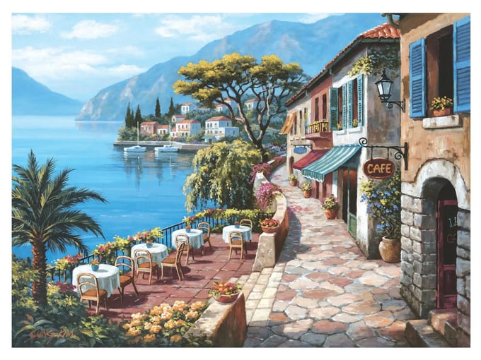 Teras Cafe II  - 1000 Parça Puzzle - 3085