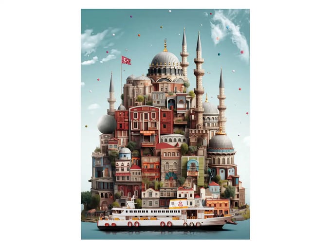 Tophane - 1000 Parça Puzzle - 1162