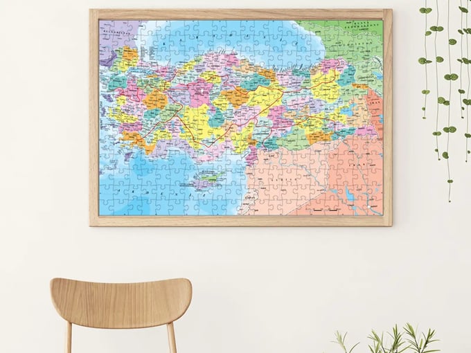 Türkiye Siyasi Haritası - 260 Parça Puzzle - 3269