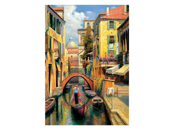 Venedik te Pazar  - 500 Parça Puzzle - 3543