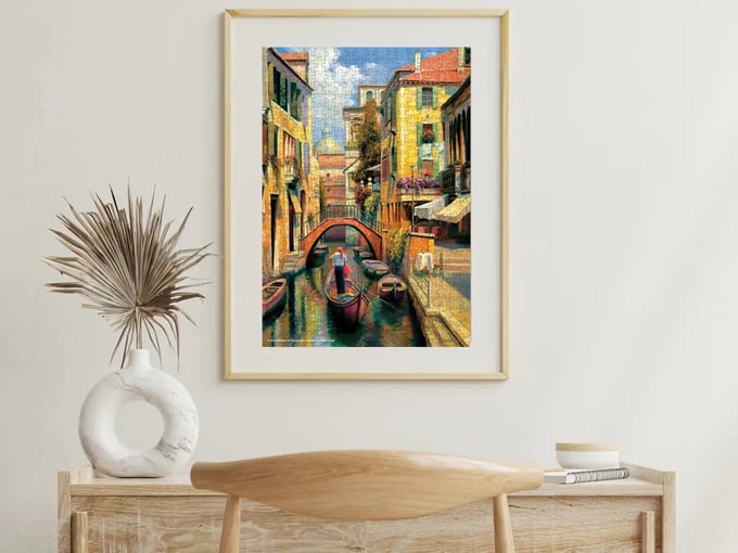 Venedik te Pazar  - 500 Parça Puzzle - 3543