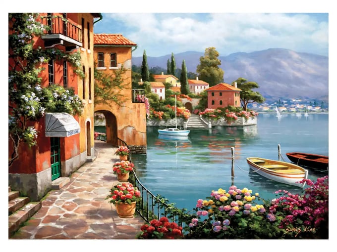 Villa De Lago - 1500 Parça Puzzle - 4524