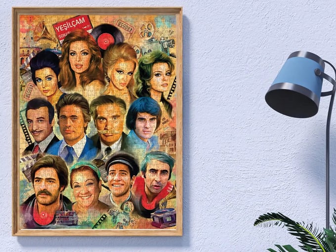 Yeşilçam Yıldızları  - 1000 Parça Puzzle - 1155