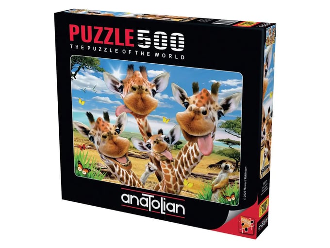 Zürafa Selfisi - 500 Parça Puzzle - 3617