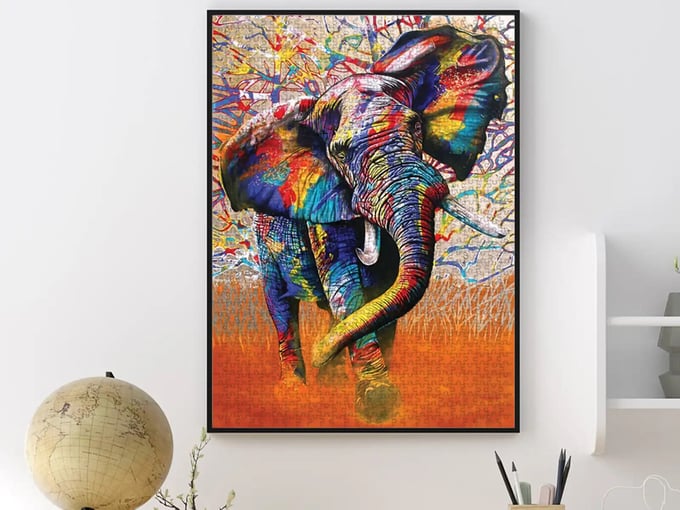 Afrika Renkleri  - 1000 Parça Puzzle - 1054