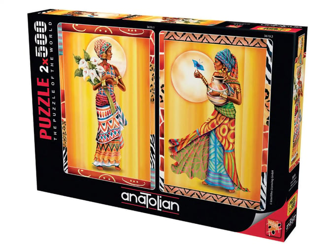 Afrikalı Kadınlar - 2 x 500  Parça Puzzle - 3619