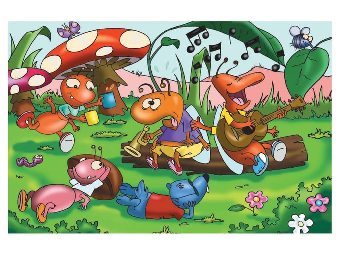 AĞUSTOSBÖCEĞİ İLE KARINCALAR, 15 PCS