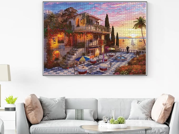 Akdenizde Romantizm  - 3000 Parça Puzzle - 4911