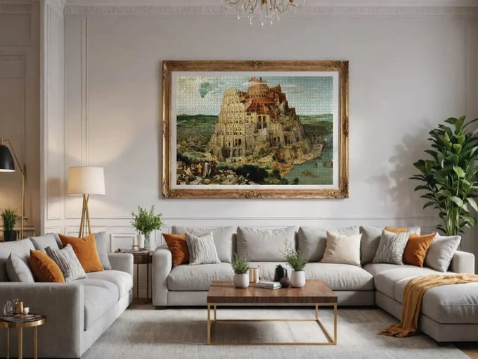 Babil Kulesi - 2000 Parça Puzzle - 3974
