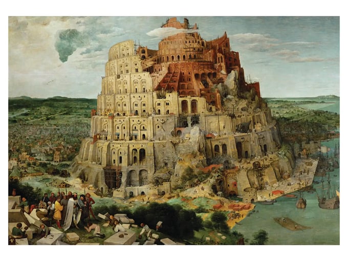 Babil Kulesi - 2000 Parça Puzzle - 3974