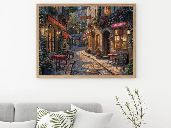 Barlar Sokağı - 1000 Parça Puzzle - 1208