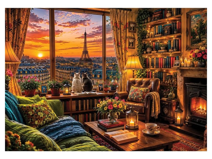 Bir Fincan Paris - 1500 Parça Puzzle - 4587