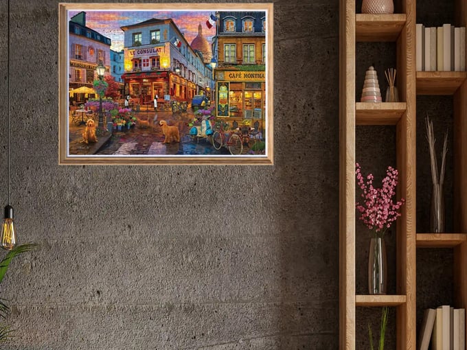Cafe Montmartre - 1000 Parça Puzzle - 1177