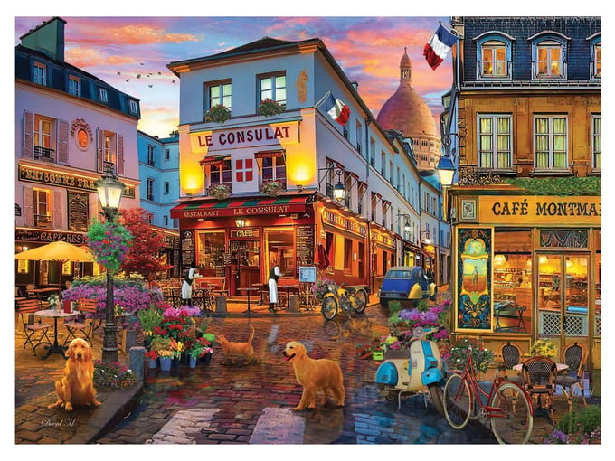 Cafe Montmartre - 1000 Parça Puzzle - 1177