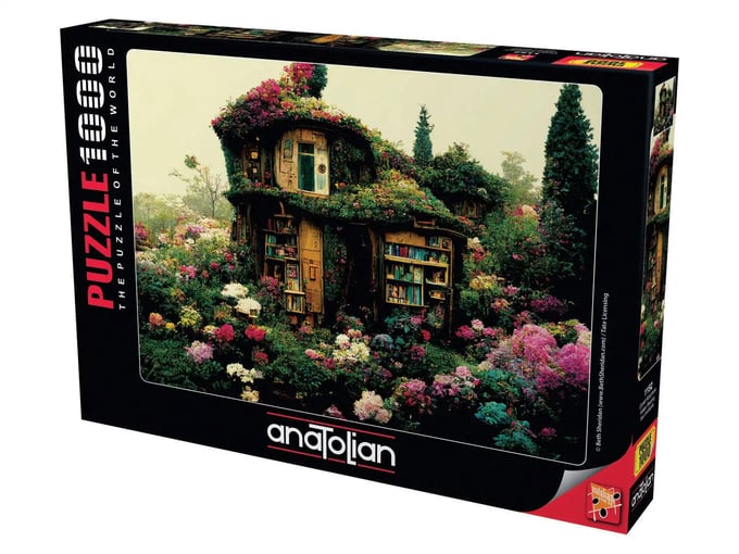 Çiçekli Kütüphane  - 1000 Parça Puzzle - 1152