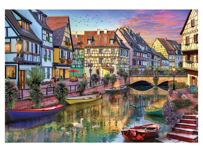 Colmar Canal - 2000 Parça Puzzle - 3953
