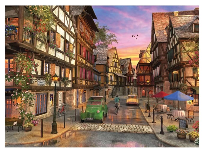 Colmar Sokağı  - 1000 Parça Puzzle - 1055