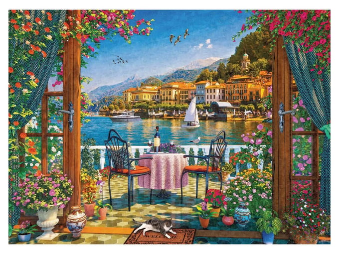 Como Gölü Keyfi  - 4000 Parça Puzzle - 5203