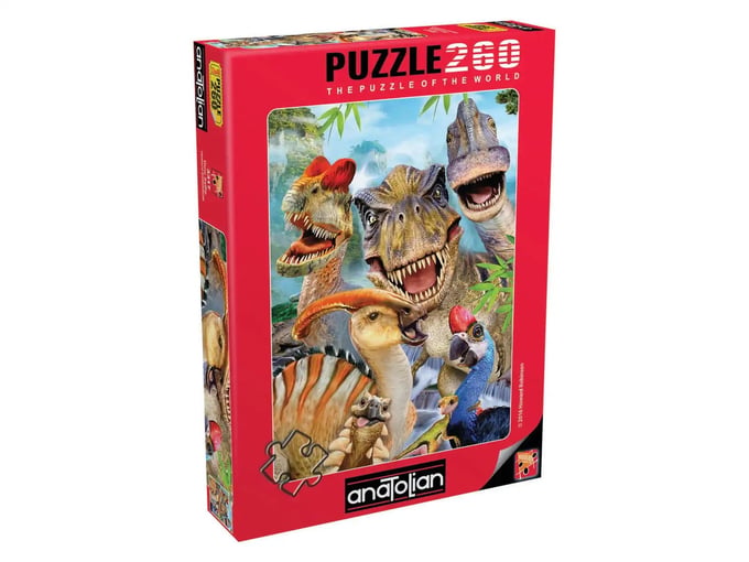 Dino Selfie - 260 Parça Puzzle - 3317