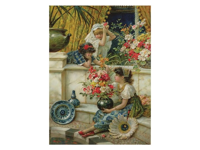 Doğu nun Çiçekleri  - 1000 Parça Puzzle - 1123