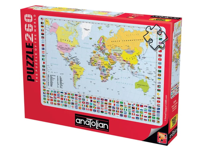 Dünya Haritası  - 260 Parça Puzzle - 3319