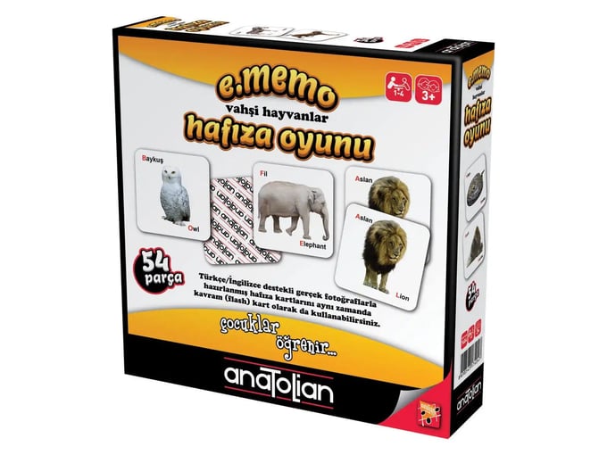 e.Memo Vahşi Hayvanlar Hafıza Oyunu - 7404