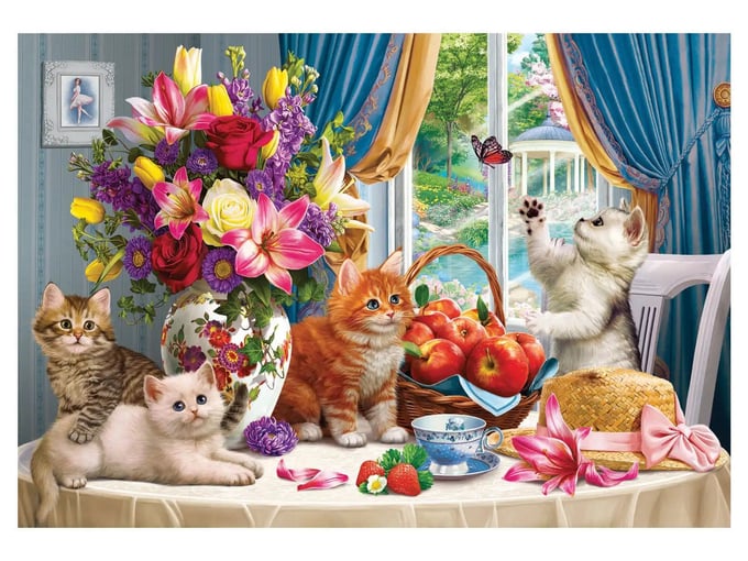 Enerjik Kediler  - 260 Parça Puzzle - 3336