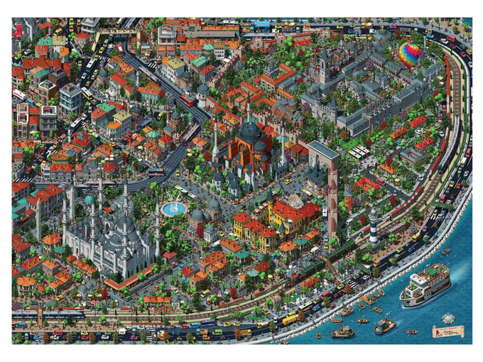 Fractal İstanbul  - 3000 Parça Puzzle - 4913