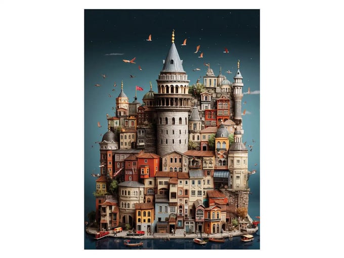 Galata - 1000 Parça Puzzle - 1158