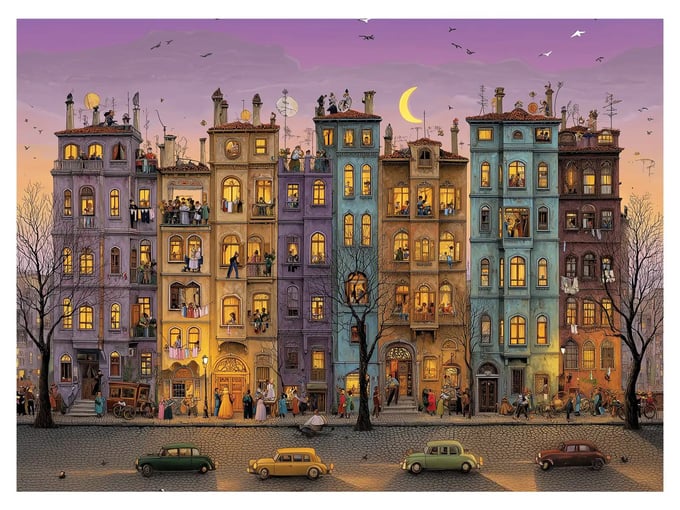 Gece Partisi - 1000 Parça Puzzle - 1205