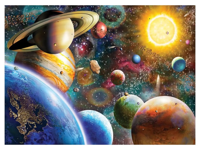 Gezegenler  - 1000 Parça Puzzle - 1033